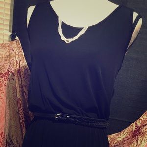 Black maxi dress